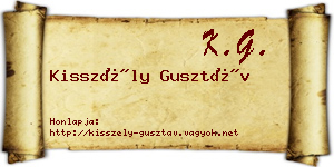 Kisszély Gusztáv névjegykártya